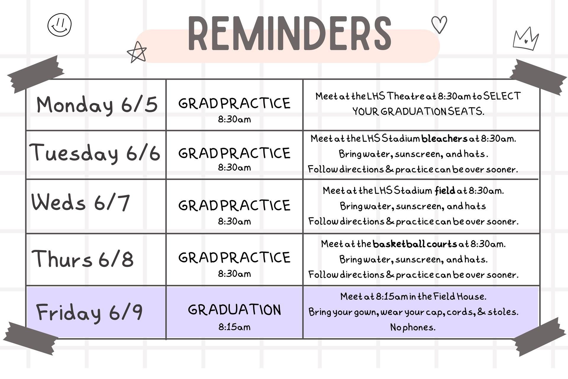 Good luck on your finals this week and we will see you on Monday!
